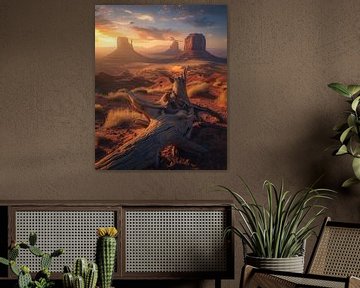Ochtendmagie in Monument Valley van fernlichtsicht