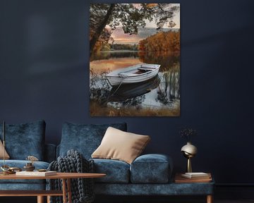 Idylle avec un bateau de pêche