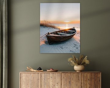 Promenade en bateau au crépuscule