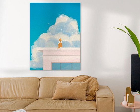 Example of the artwork in a room