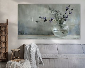 Still life with lavender by Japandi Art Studio