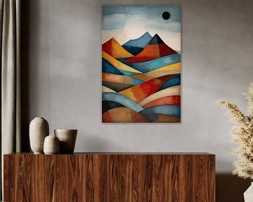 Bergen Paul Klee-Stil von De Muurdecoratie