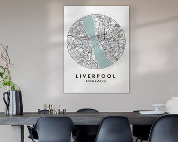 Liverpooler Stadtplan von Artstyle