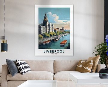 Liverpool England Stadt von Artstyle