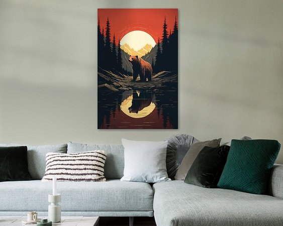 Example of the artwork in a room