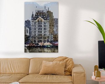 White House Rotterdam painting by Anton de Zeeuw