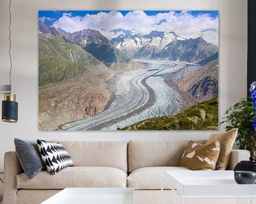 Le grand glacier d'Aletsch vu de Riederalp sur Rob Kints