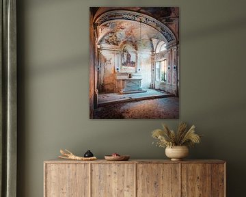 Kapel van Verlaten Italiaanse Villa. van Roman Robroek - Foto's van Verlaten Gebouwen
