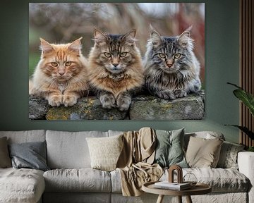 cats in and around the house by Egon Zitter