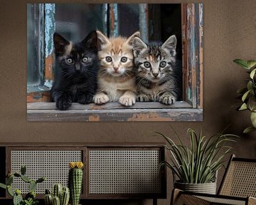 katten in en rondom huis van Egon Zitter
