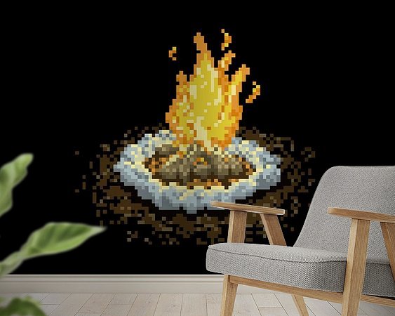 Example of the artwork in a room