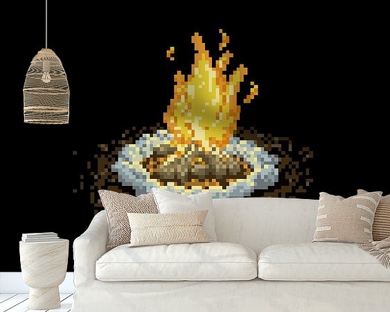 Example of the artwork in a room