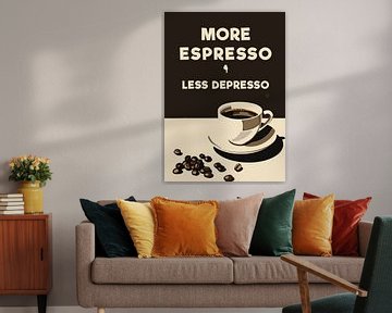 Meer Espresso - Minder Depresso van Andreas Magnusson