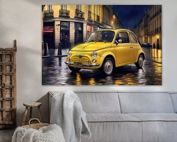 Fiat 500 en jaune