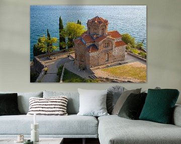 Église St. Jovan Kaneo au bord du lac d'Ohrid, Macédoine du Nord sur Jan Schuler