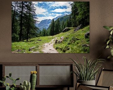 Wandelpad door de Zwitserse bergen van MaxDijk Fotografie shop