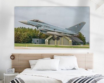 Landende Luftwaffe Eurofighter Typhoon. van Jaap van den Berg