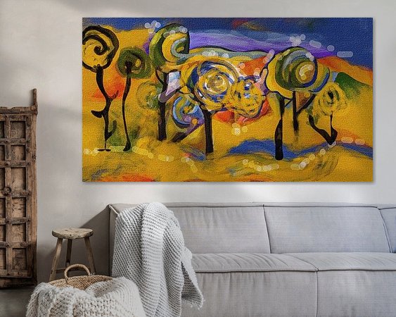 Example of the artwork in a room