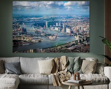 All the beauty of the river Meuse (WIllemsbrug and Erasmusbrug) by Rutger Haspers