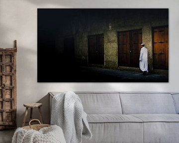 Photographie de rue dans le Heritage Village (Dubaï) sur Rutger Haspers