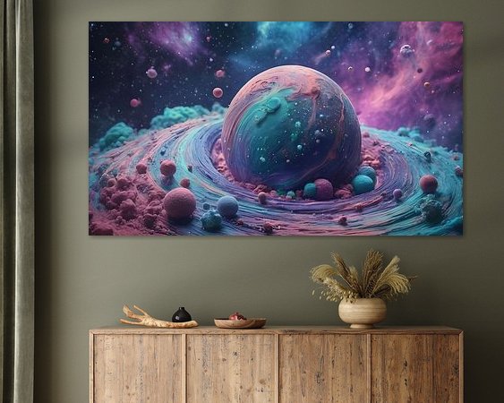 Example of the artwork in a room
