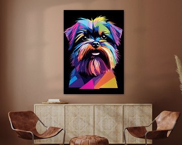 Affenpinscher Pop Art van MIROKU