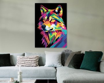 Wolf Pop Art van MIROKU