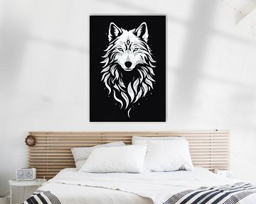 Witte wolf van MIROKU