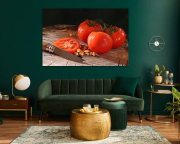 Tomatoes in the kitchen by Rolf Pötsch
