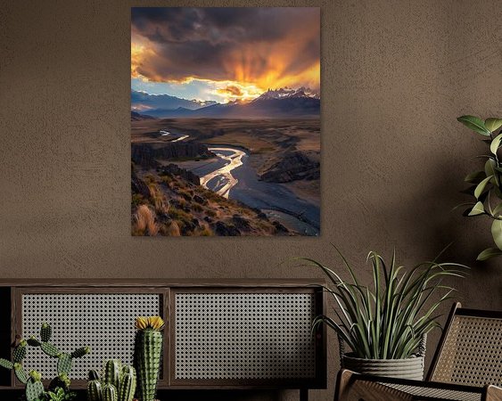 Example of the artwork in a room