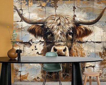 Fragments of Oblivion - Scottish Highlander in Watercolour by Eva Lee