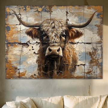 Fragments of Oblivion - Scottish Highlander in Watercolour by Eva Lee