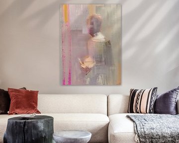 Abstrait moderne aux couleurs pastel sur Carla Van Iersel