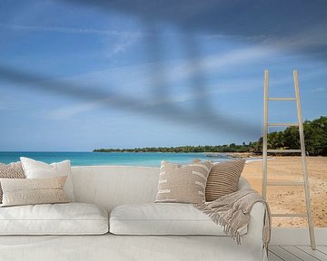 Plage de Clugny, strand in het Caribisch gebied Guadeloupe van Fotos by Jan Wehnert