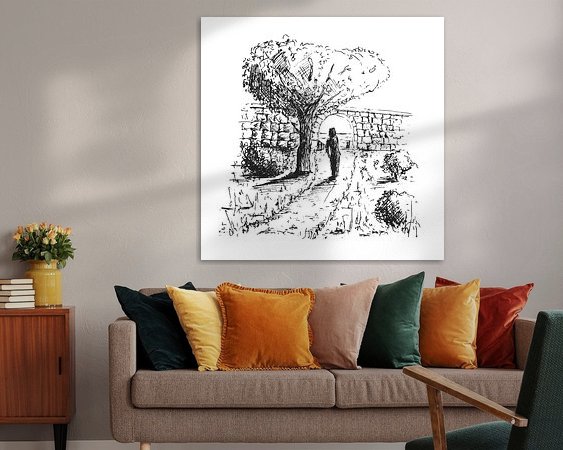 Example of the artwork in a room