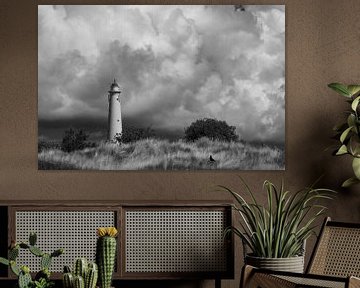 Wasserturm von Schiermonnikoog, schön auf Leinwand, Metall oder Aluminium von Josine Claasen