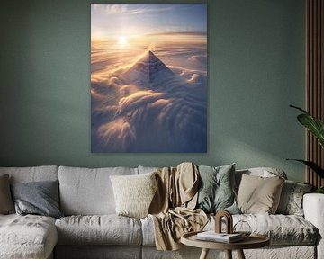 Magisch uitzicht op de top