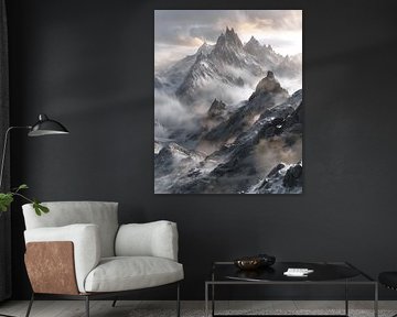Schaduw en licht, bergwereld