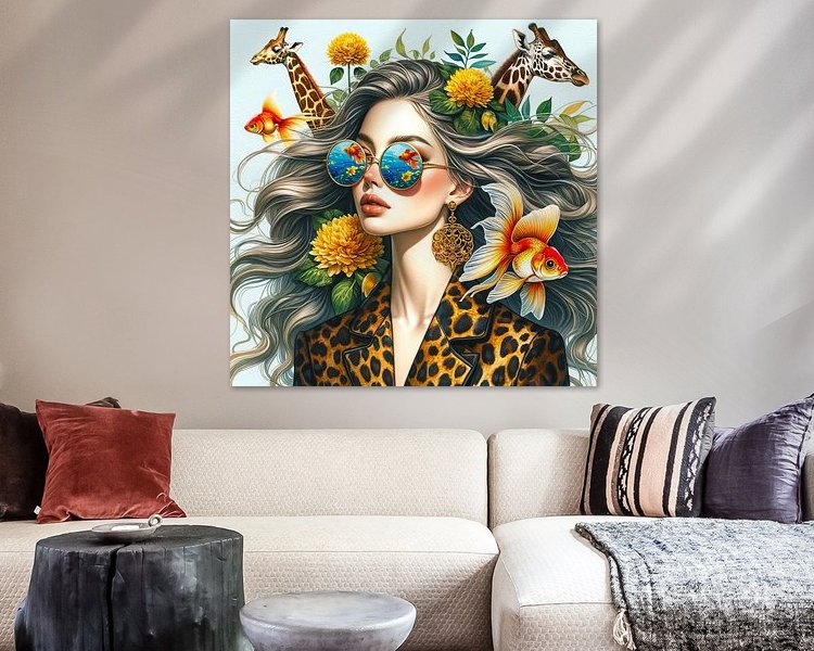 Example of the artwork in a room