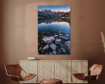 Lumières dramatiques de la montagne