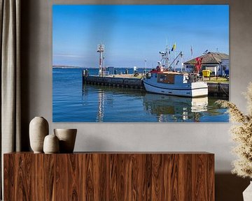 Fishing boat in the harbour of Vitte on the island of Hiddensee by Rico Ködder