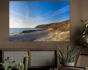 Strand in Kloster op het eiland Hiddensee van Rico Ködder