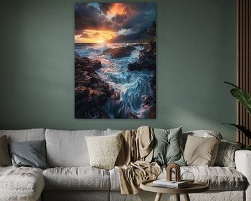 Soirée côtière étincelante