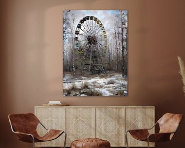 Winter Silence: The Abandoned Ferris Wheel of Pripyat by Retrotimes