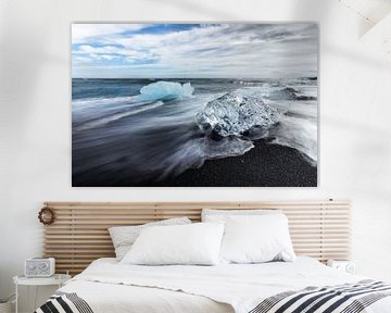 Eisschollen am Diamantstrand, Island von Lennart ter Harmsel