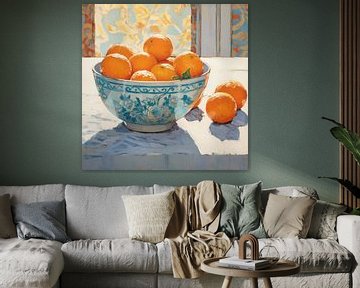 Citrus Serenity van Abstract Schilderij