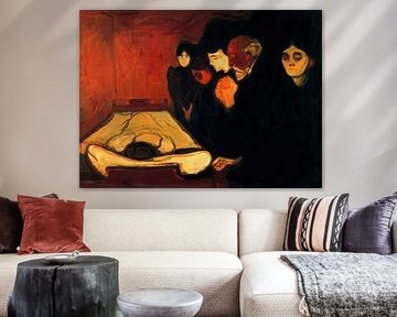 Bij het sterfbed - Edvard Munch