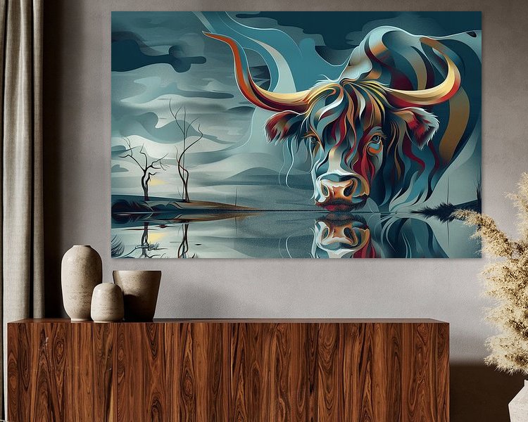 Example of the artwork in a room