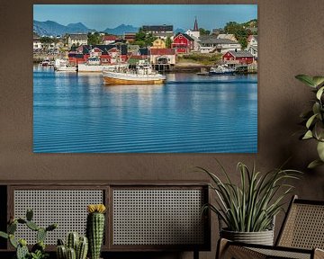 Blick auf Reine, Lofoten. von Ron van der Stappen