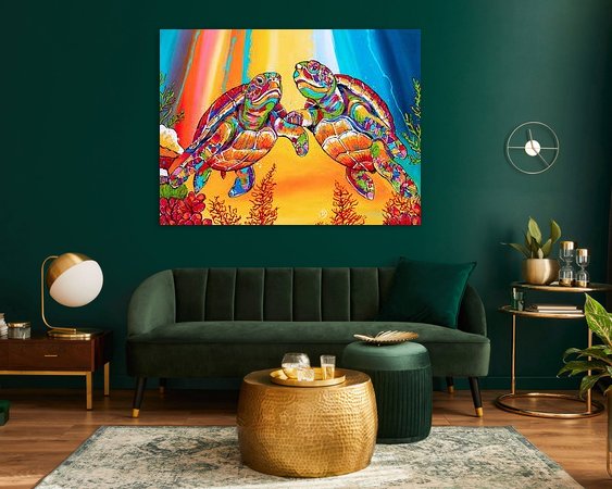 Example of the artwork in a room